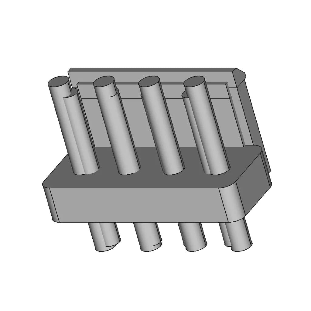 Conector Hae 4Pine | High-Quality CAD Model_60_30_degree_snapshot