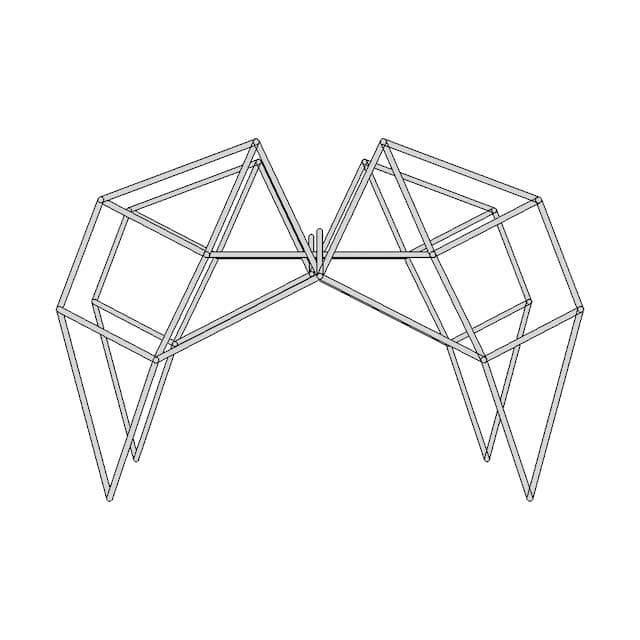 Single Plane Strandbeest Linkages | 3D Engineering Design File
