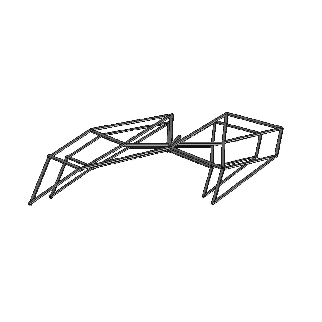 Single Plane Strandbeest Linkages | 3D Engineering Design File_60_30_degree_snapshot