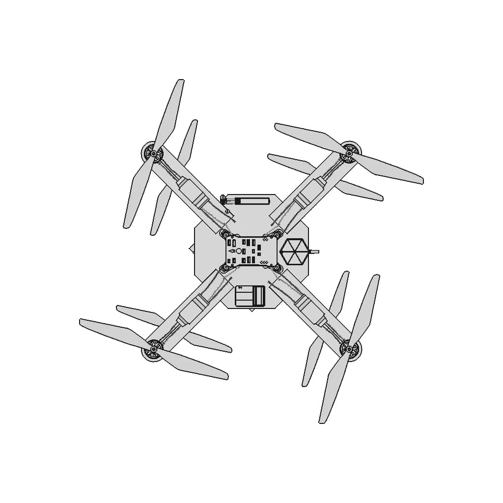 Drone - Downloadable CAD Representation_0_0_degree_snapshot