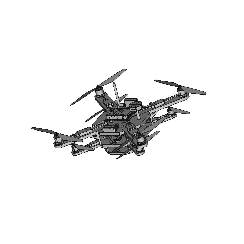 Drone - Downloadable CAD Representation_60_30_degree_snapshot