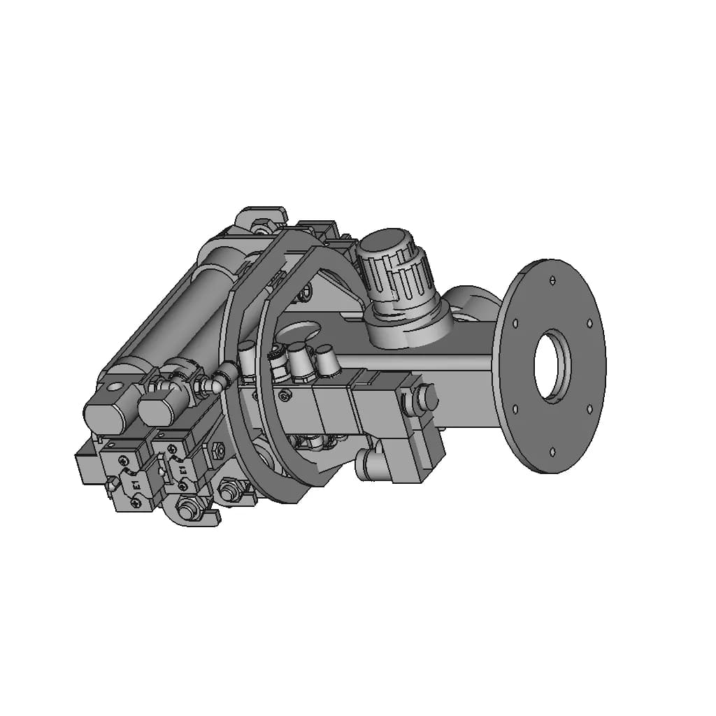 Parallel Pneumatic Gripper | 3D Engineering Design File_60_30_degree_snapshot