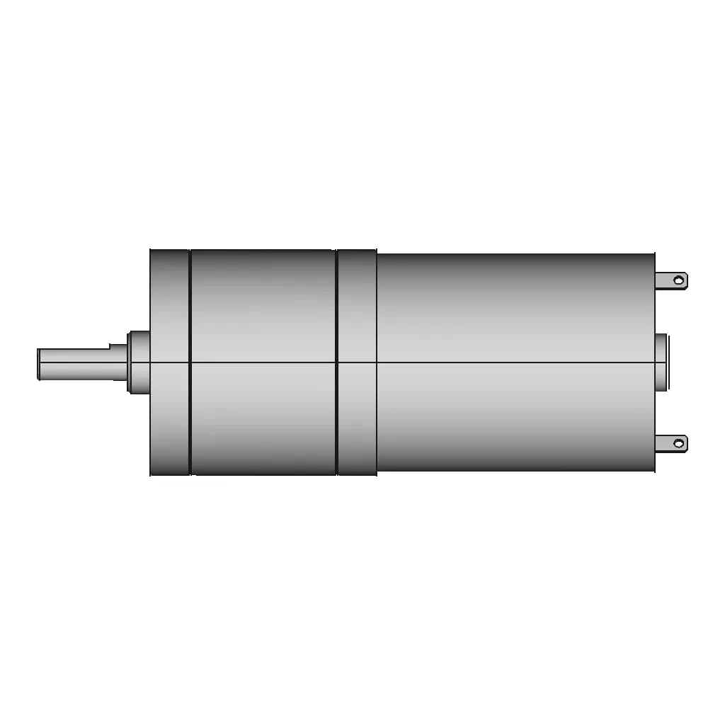 25Ga370 6V 35Rpm (171:1) Gear Motor - Downloadable CAD Representation_0_0_degree_snapshot
