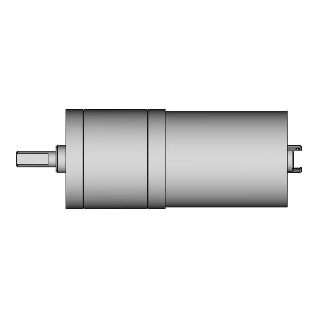 25Ga370 6V 35Rpm (171:1) Gear Motor - Downloadable CAD Representation_270_0_degree_snapshot