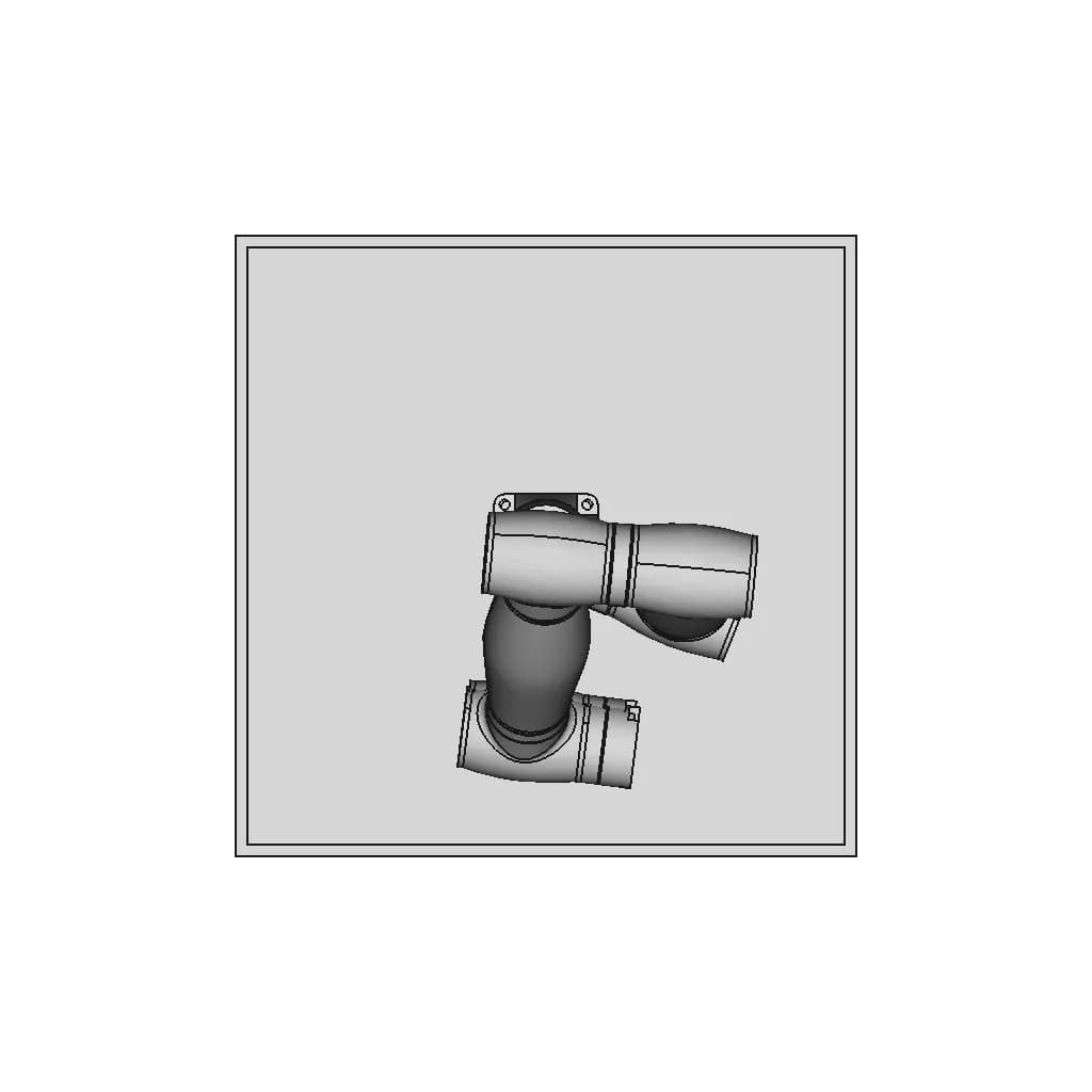 6-Dof Robotic Arm Design | 3D Engineering Design File_0_0_degree_snapshot