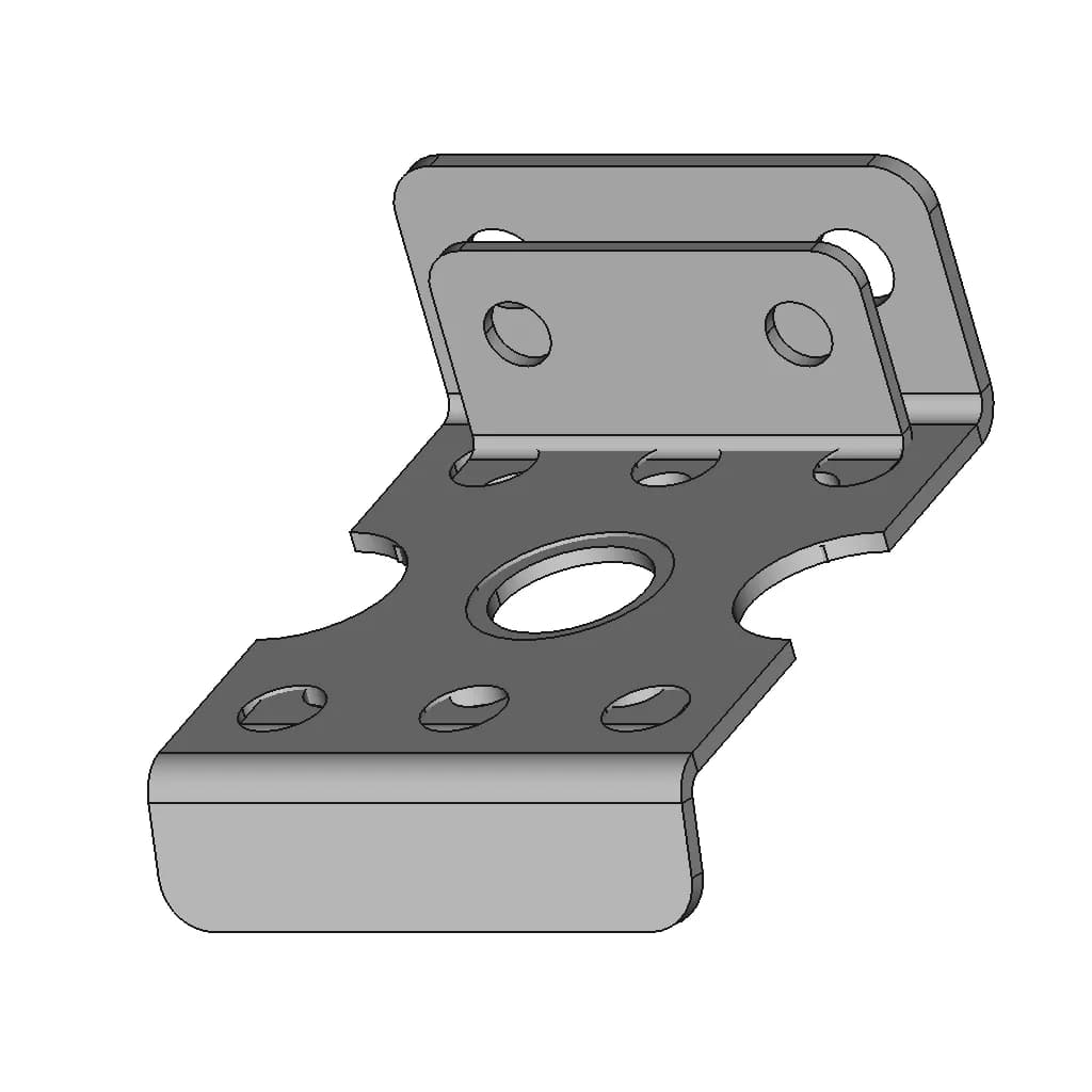 2127 Bo Motor Clamp Sunrobotics_In - Standard Mechanical Component_60_30_degree_snapshot