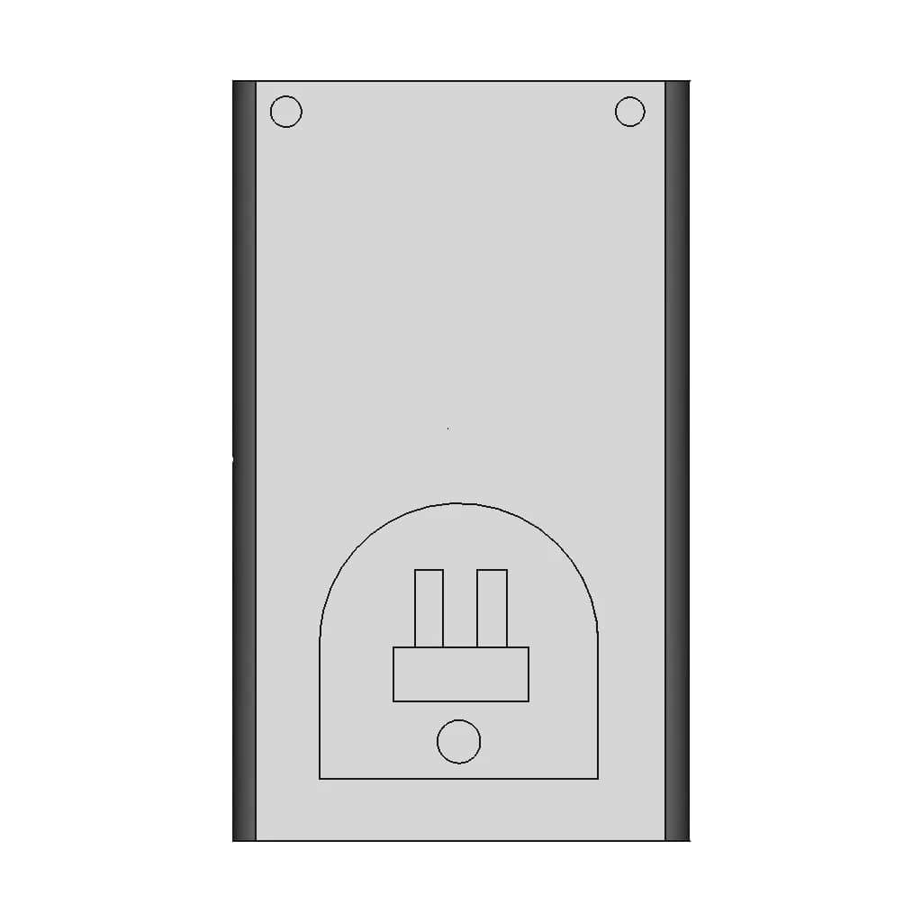 Modelo De Un Cargador De Baterias Doble Aa Marca Sony - Downloadable CAD Representation_270_0_degree_snapshot