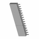 1X15 Pinheader Famale Adruino Nano - Downloadable CAD Representation_60_30_degree_snapshot
