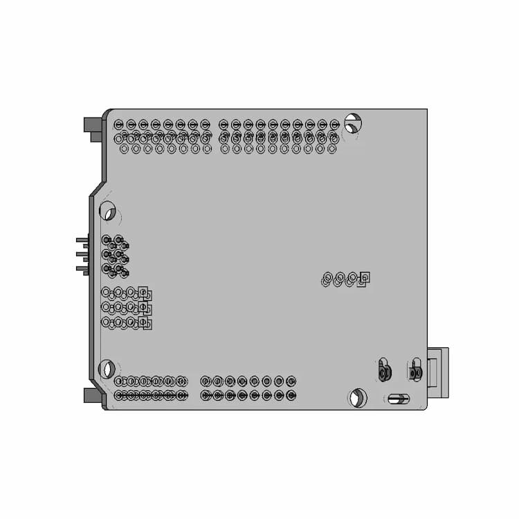 Arduino Uno Ch340 Usbc - Downloadable CAD Representation