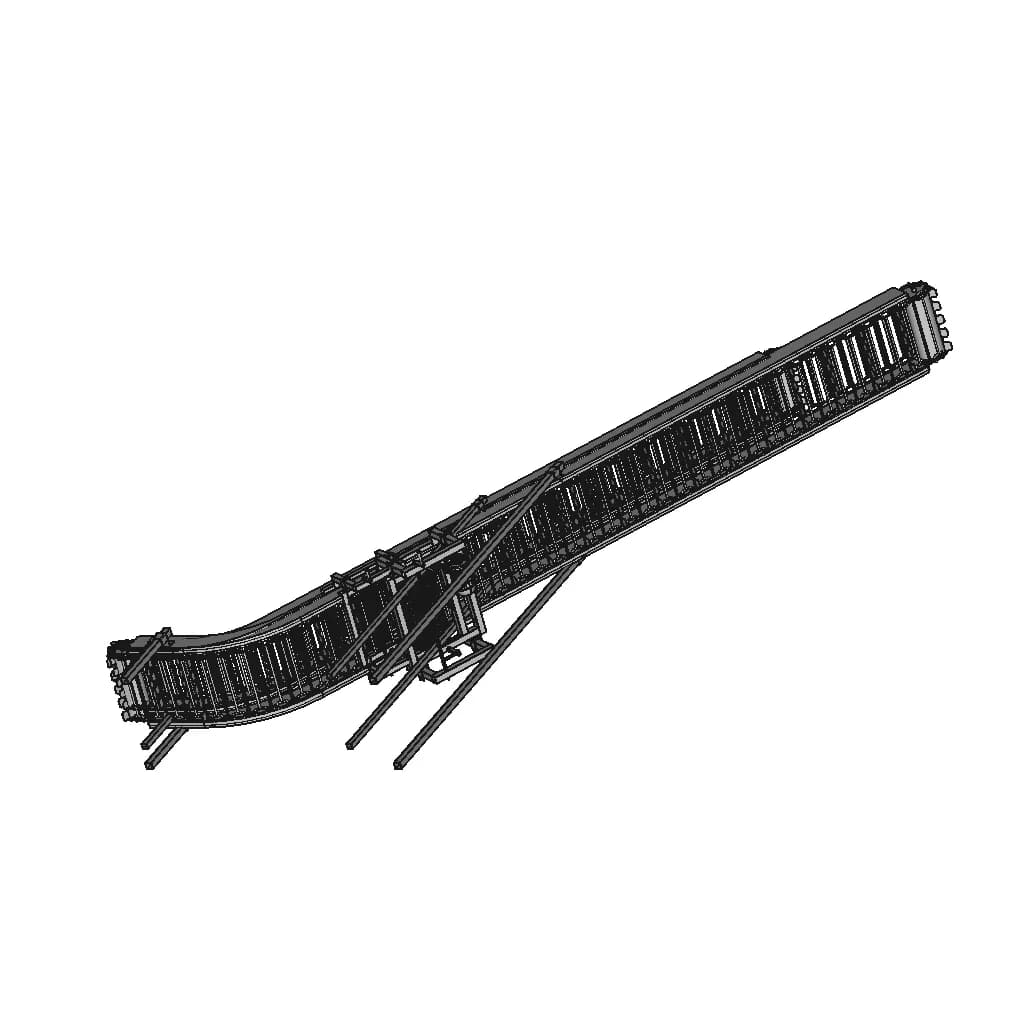 Raclette Type Conveyor Belt Brush Cleaning System - Standard Mechanical Component_60_30_degree_snapshot