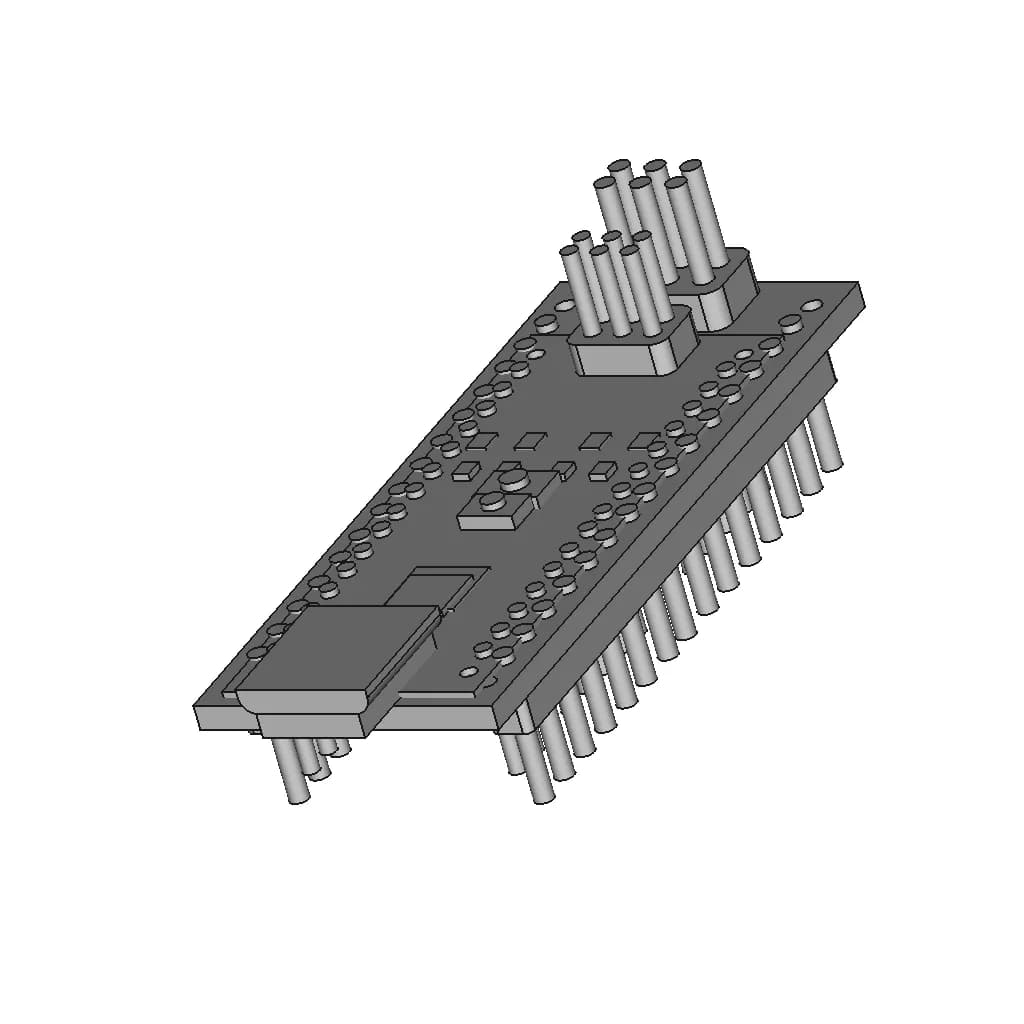 Arduino Nano | High-Quality CAD Model_60_30_degree_snapshot