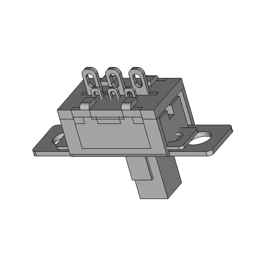 Mini Slide Switch Ss12F15 | High-Quality CAD Model_60_30_degree_snapshot