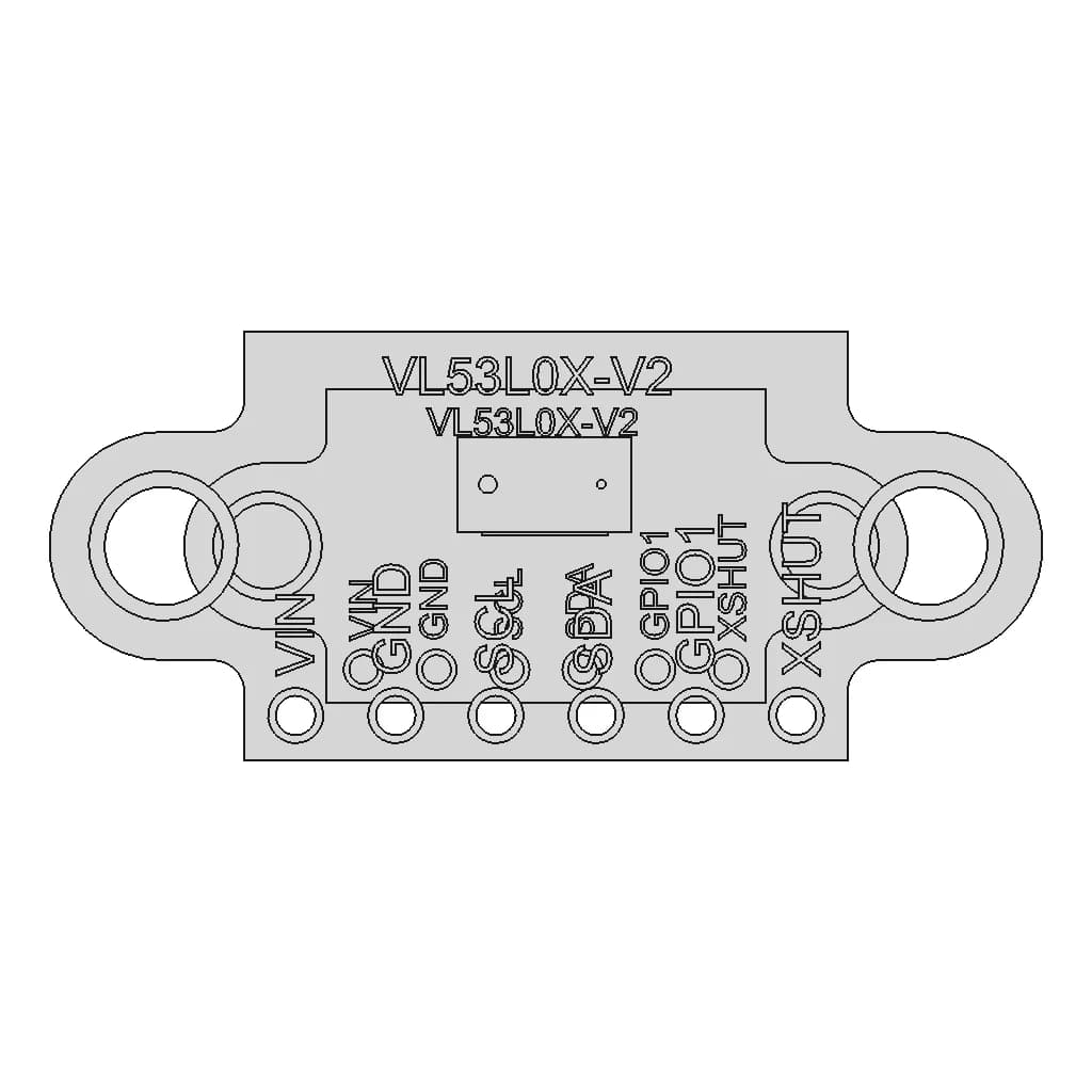 Module Vl53L0X Tof Distance Measurement | High-Quality CAD Model_0_0_degree_snapshot