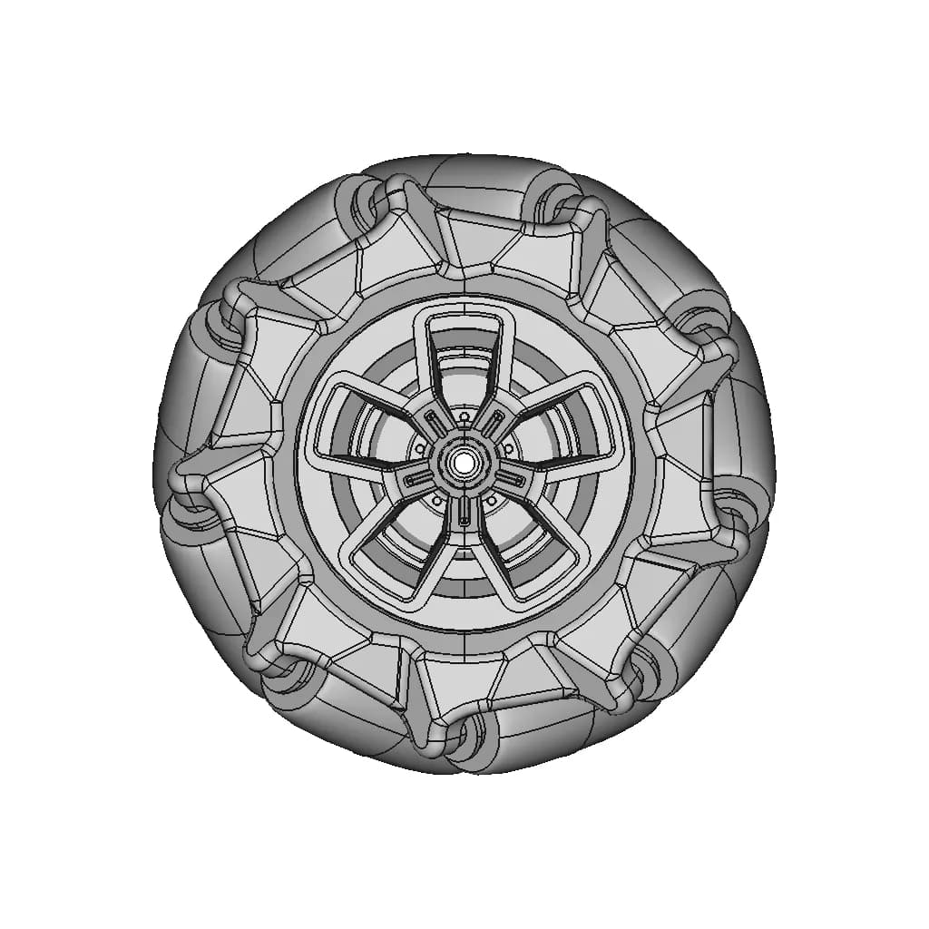 Mecanum Wheels | 3D Engineering Design File_270_0_degree_snapshot