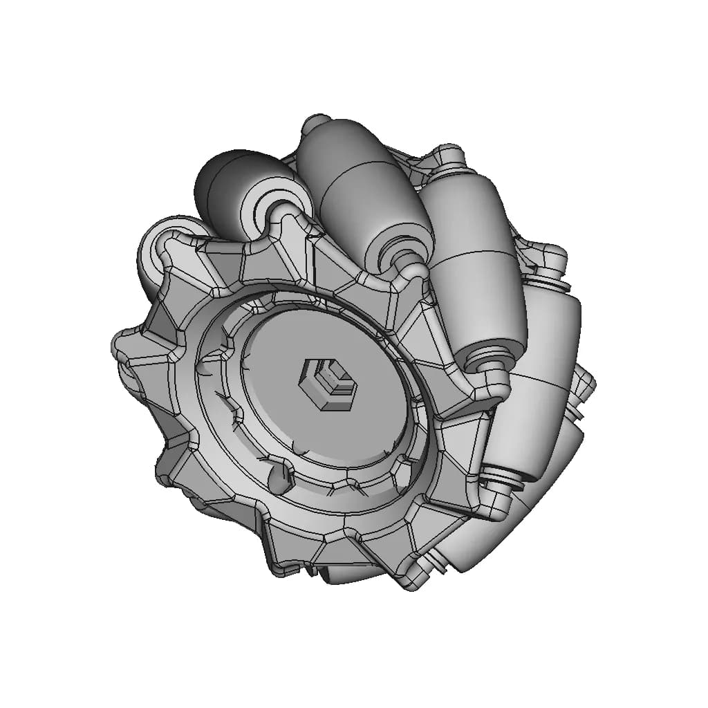 Mecanum Wheels | 3D Engineering Design File_60_30_degree_snapshot