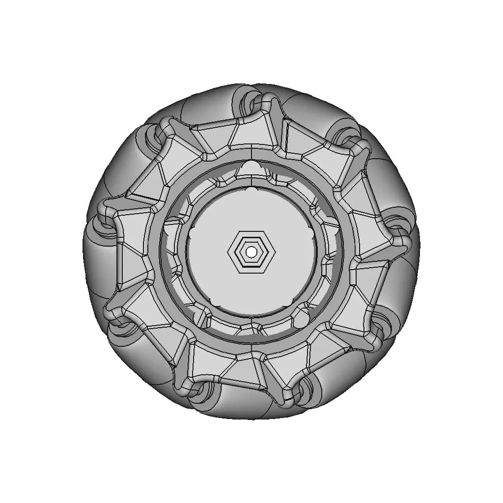 Mecanum Wheels | 3D Engineering Design File_90_0_degree_snapshot