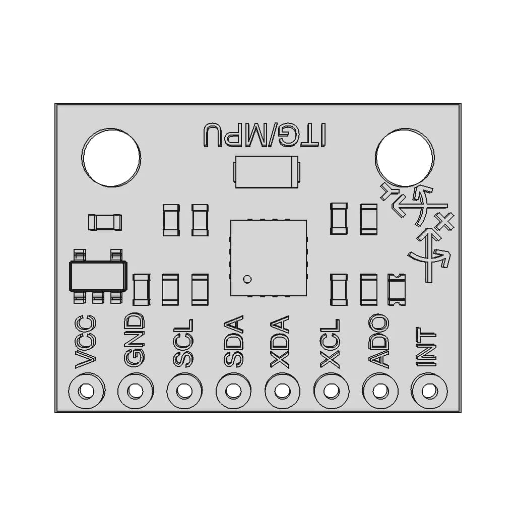 Gy-521 Mpu6050 Accelerometer And Gyroscope Module - Downloadable CAD Representation_0_0_degree_snapshot