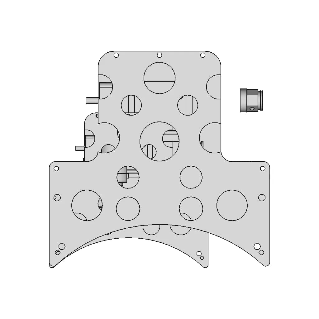Robot Futbol Motor Amarillo | 3D Engineering Design File_0_0_degree_snapshot