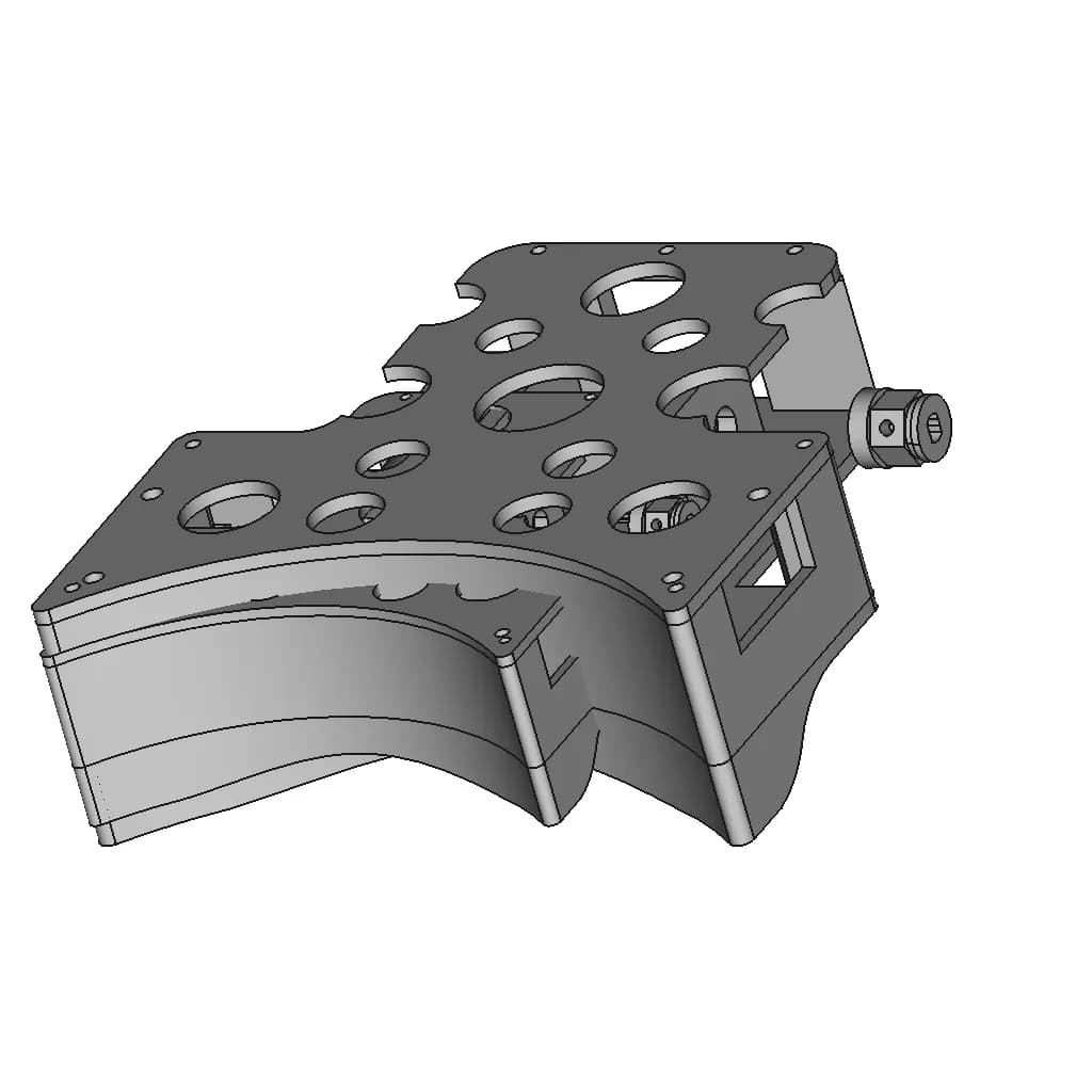 Robot Futbol Motor Amarillo | 3D Engineering Design File_60_30_degree_snapshot