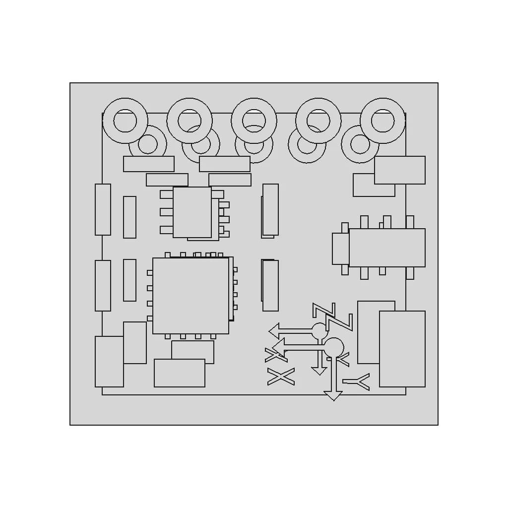 Gy-271 Hmc5883 Magnetometer Compass | 3D Engineering Design File_0_0_degree_snapshot