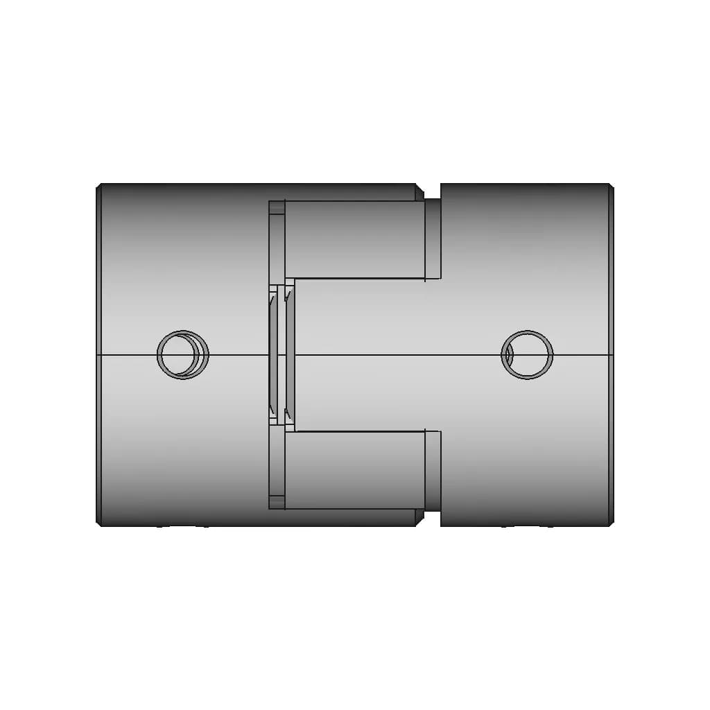 Jaw Couplings - Set Screw 20-8-8 - Downloadable CAD Representation_0_0_degree_snapshot