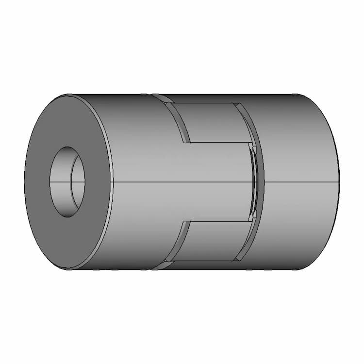 Jaw Couplings - Set Screw 20-8-8 - Downloadable CAD Representation