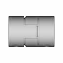 Jaw Couplings - Set Screw 20-8-8 - Downloadable CAD Representation_270_0_degree_snapshot