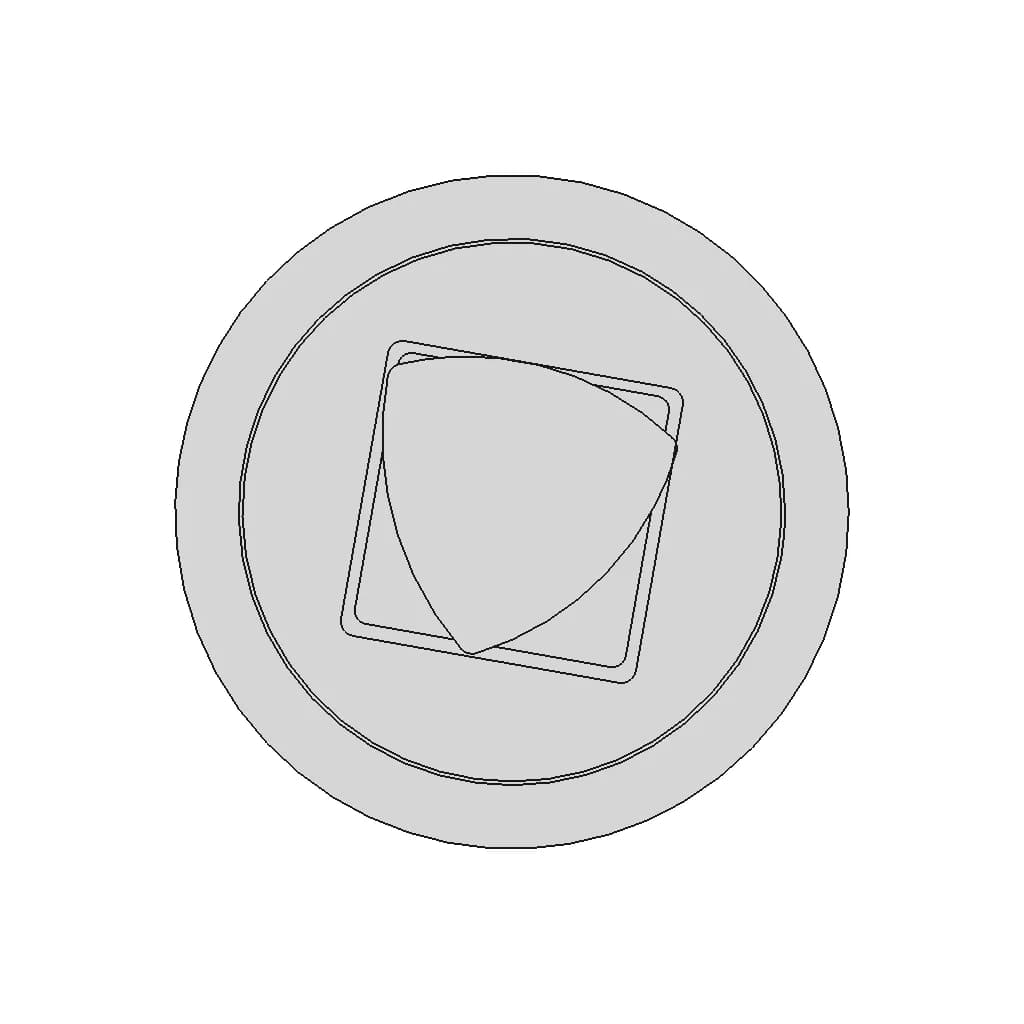 Reuleaux & Square Rolling Each Other - Standard Mechanical Component_90_0_degree_snapshot