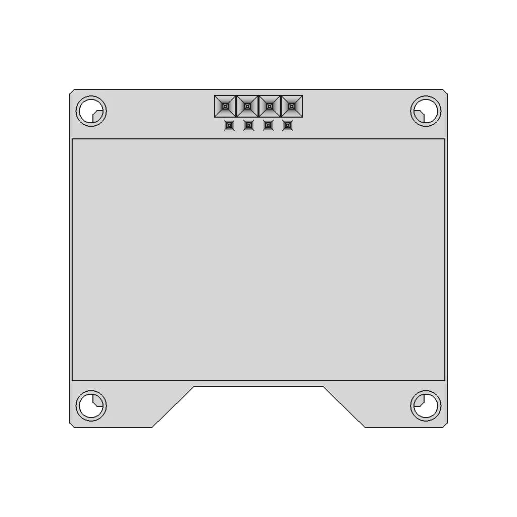 1.54” I2C Oled - Downloadable CAD Representation_0_0_degree_snapshot