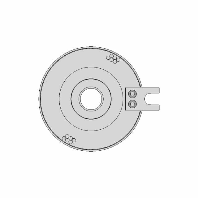 Taidacent 12 Wire 10A 54Mm Od Hollow Slip Ring | 3D Engineering Design File