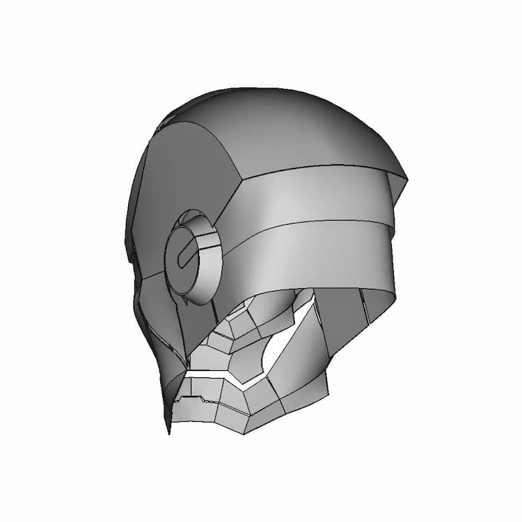 Iron Man Helmet | High-Quality CAD Model