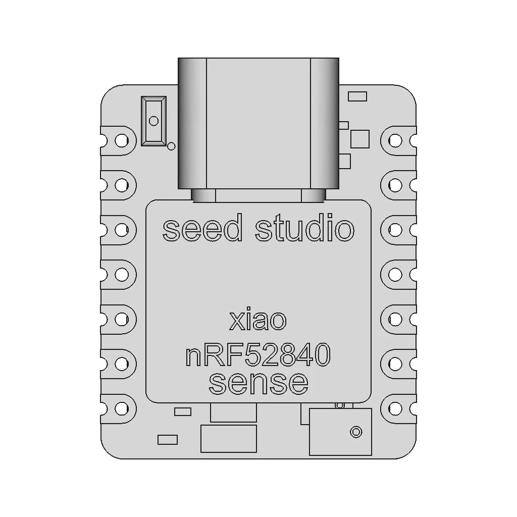 Seed Studio Xiao Nrf-52840 Sense | 3D Engineering Design File_0_0_degree_snapshot