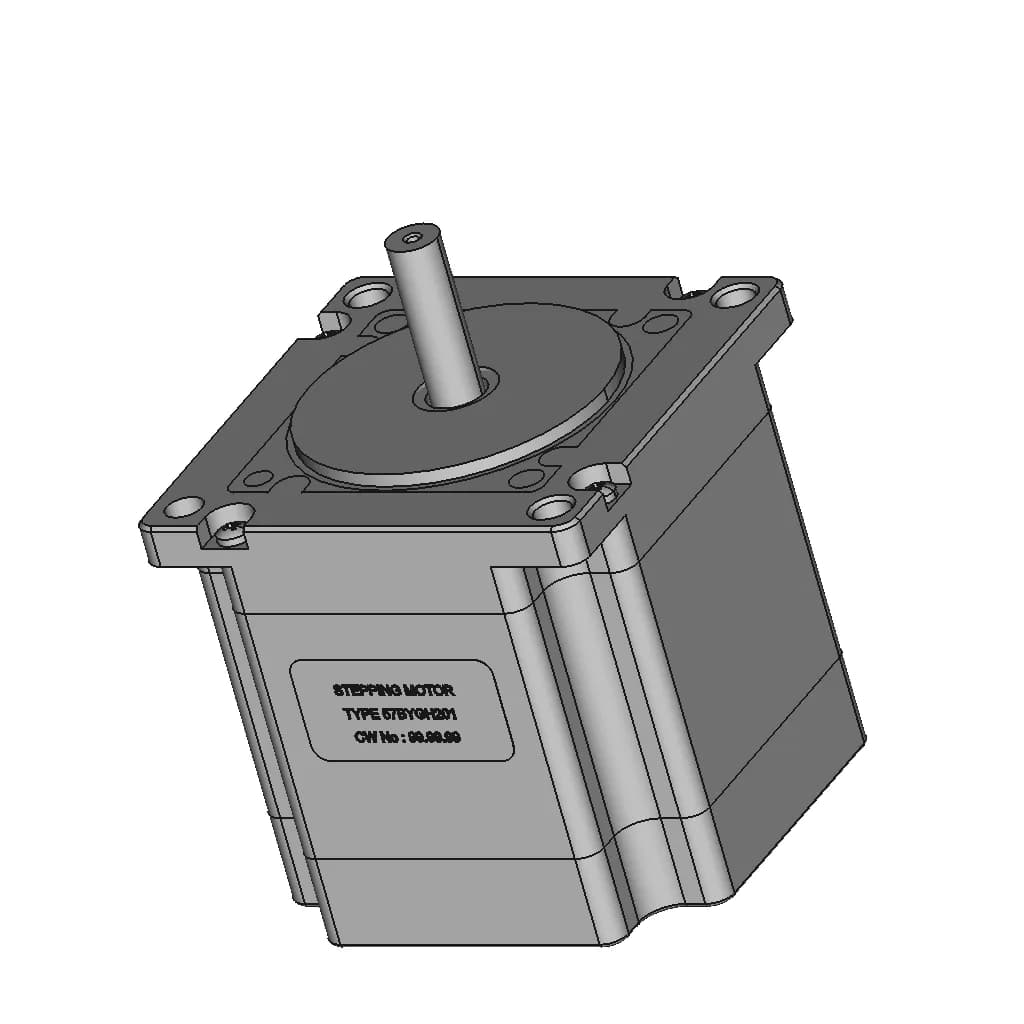 Stepper Motor Nema 23 57Bygh201 | 3D Engineering Design File_60_30_degree_snapshot