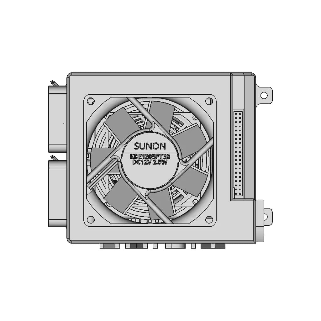 Nvidia Jetson Orin Nano Developer Kit Enclosure/Cover With Fans - Downloadable CAD Representation_270_0_degree_snapshot