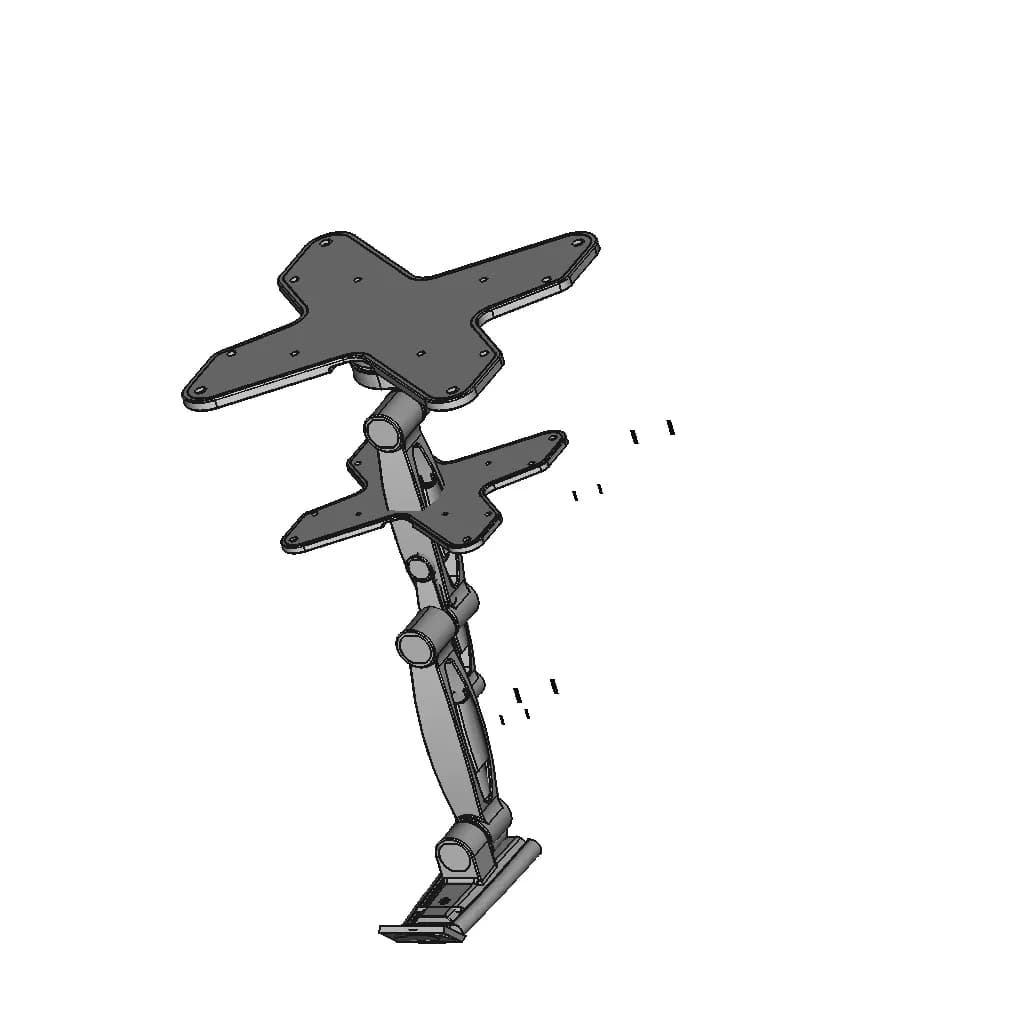 Dpam-Lda06-222 (Monitor-Arm) | 3D Engineering Design File_60_30_degree_snapshot