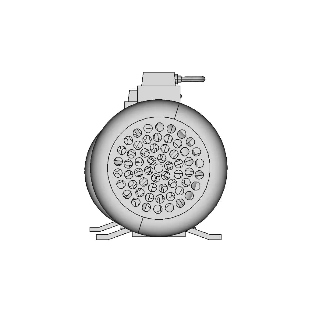Motor 0.5 Hp | High-Quality CAD Model_0_0_degree_snapshot