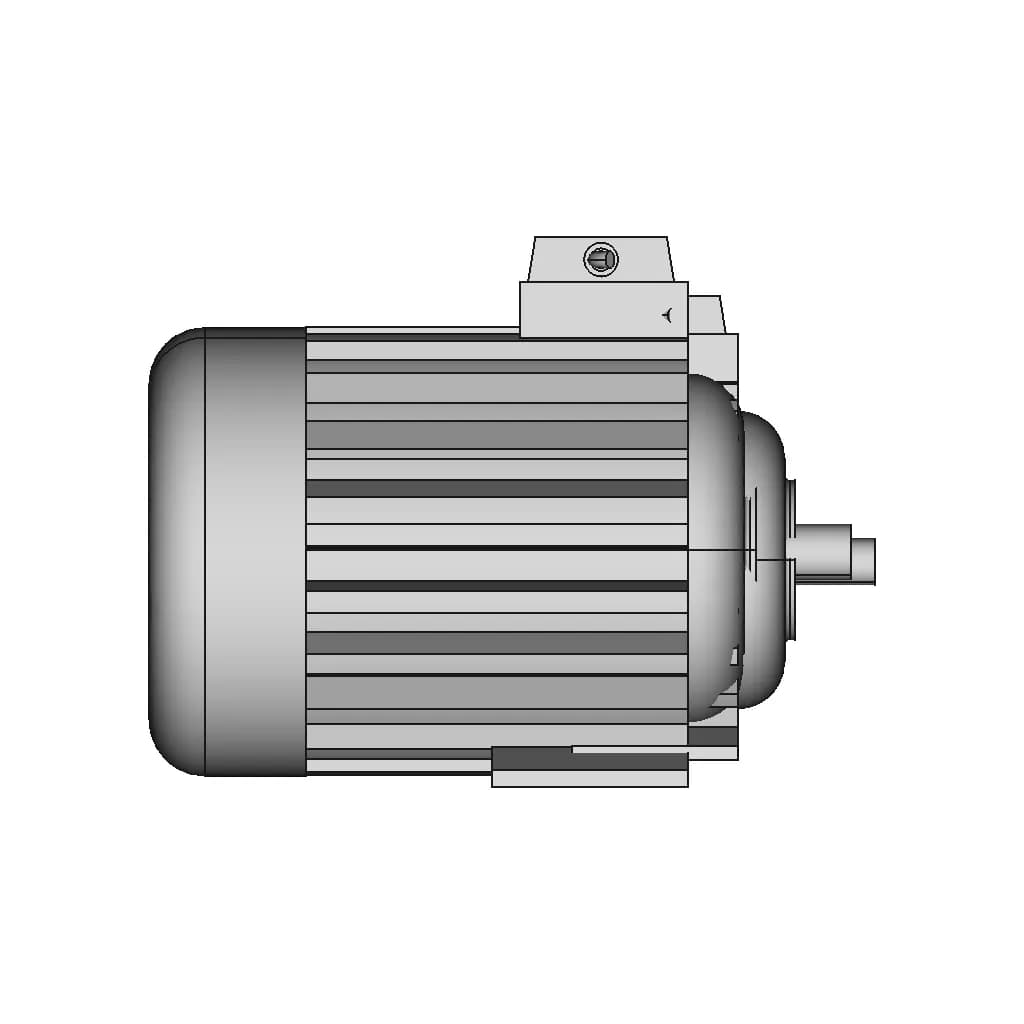 Motor 0.5 Hp | High-Quality CAD Model_0_90_degree_snapshot