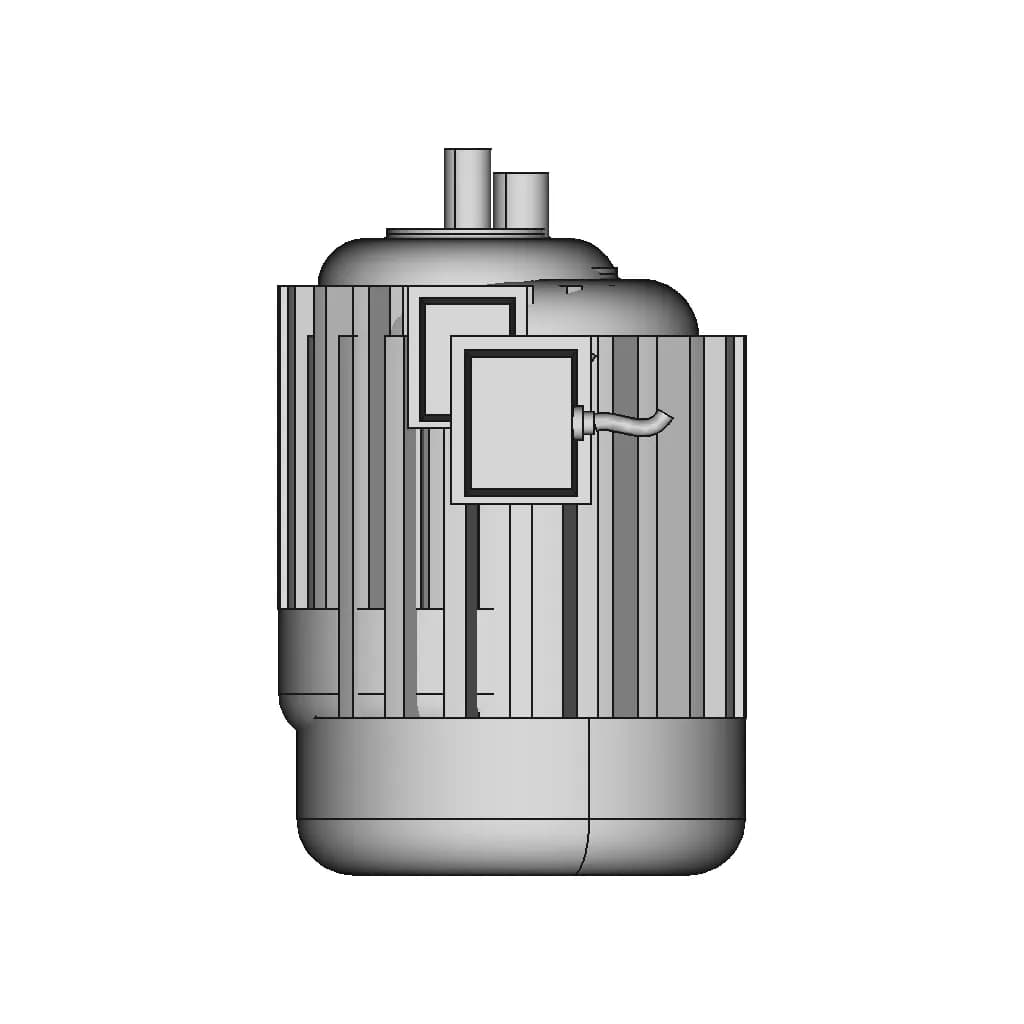 Motor 0.5 Hp | High-Quality CAD Model_270_0_degree_snapshot