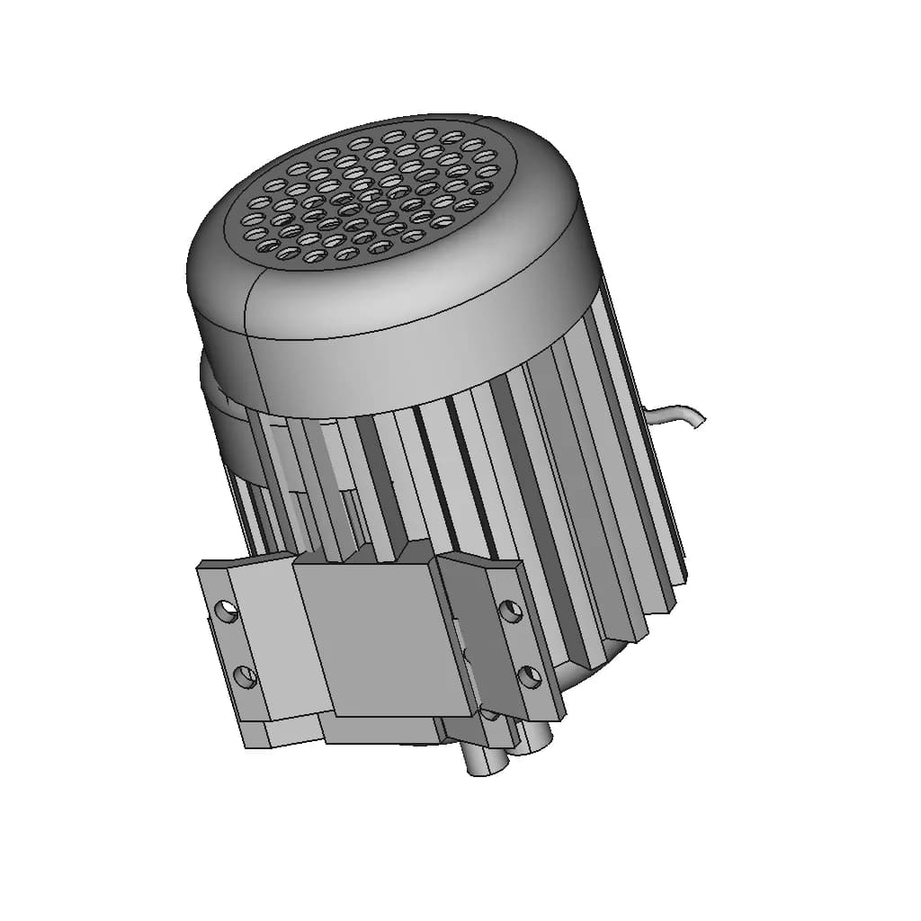Motor 0.5 Hp | High-Quality CAD Model_60_30_degree_snapshot