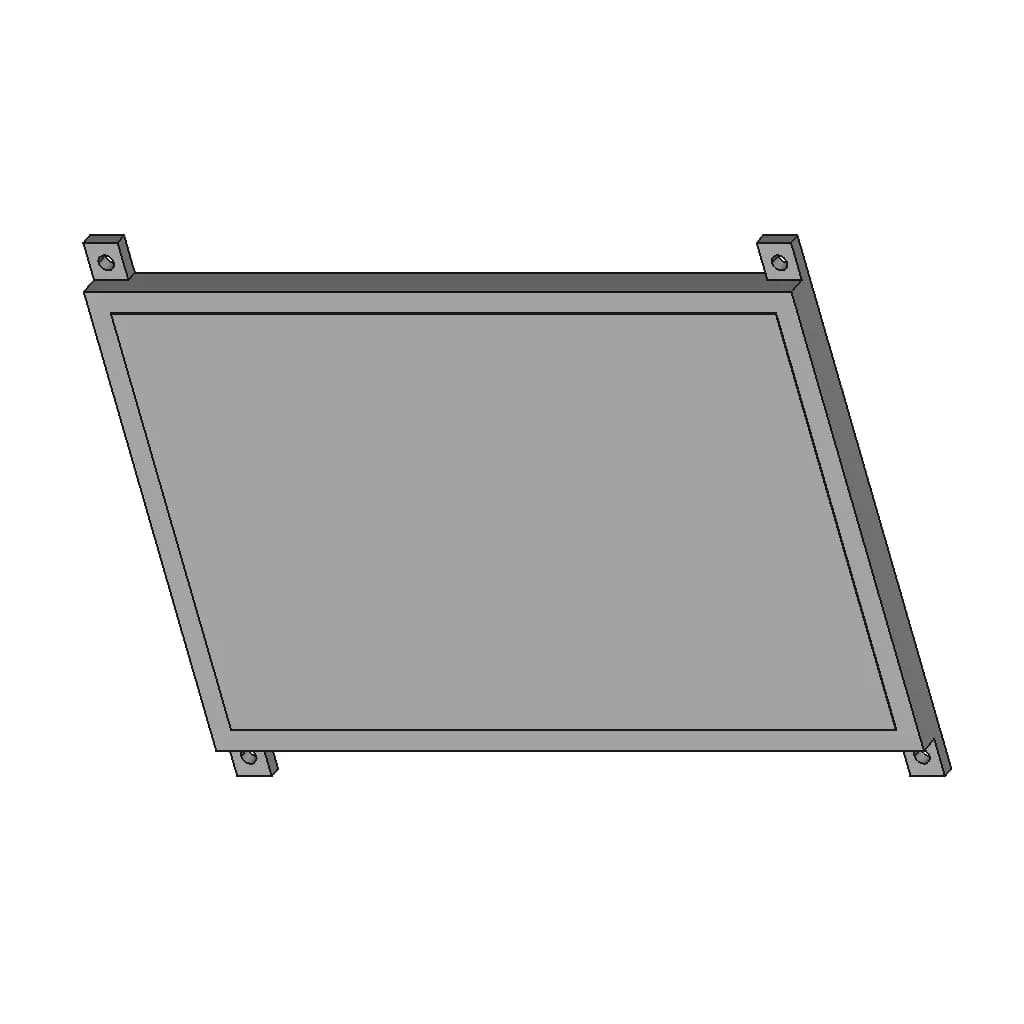 Waveshare 7 Inch Capacitive Touch Screen Lcd Hdmi 1024×600 Touch | High-Quality CAD Model_60_30_degree_snapshot