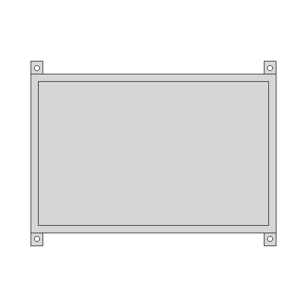 Waveshare 7 Inch Capacitive Touch Screen Lcd Hdmi 1024×600 Touch | High-Quality CAD Model_90_0_degree_snapshot