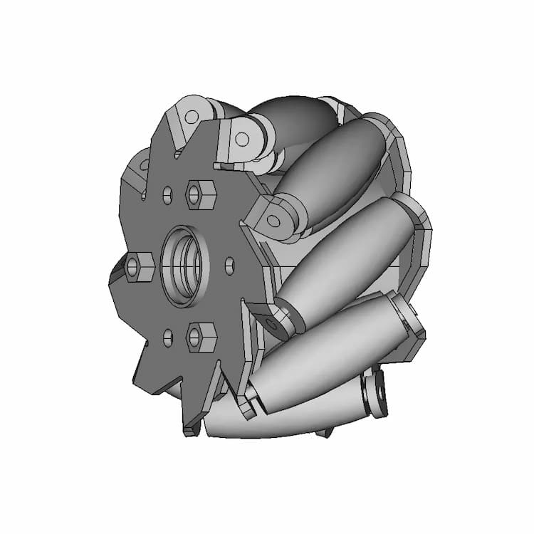 Mecanum Wheels (Placeholder) | High-Quality CAD Model