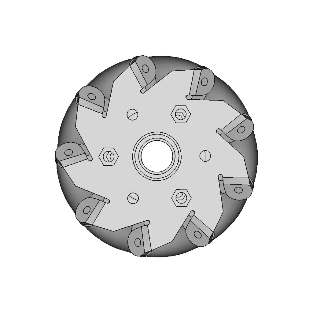 Mecanum Wheels (Placeholder) | High-Quality CAD Model_0_90_degree_snapshot
