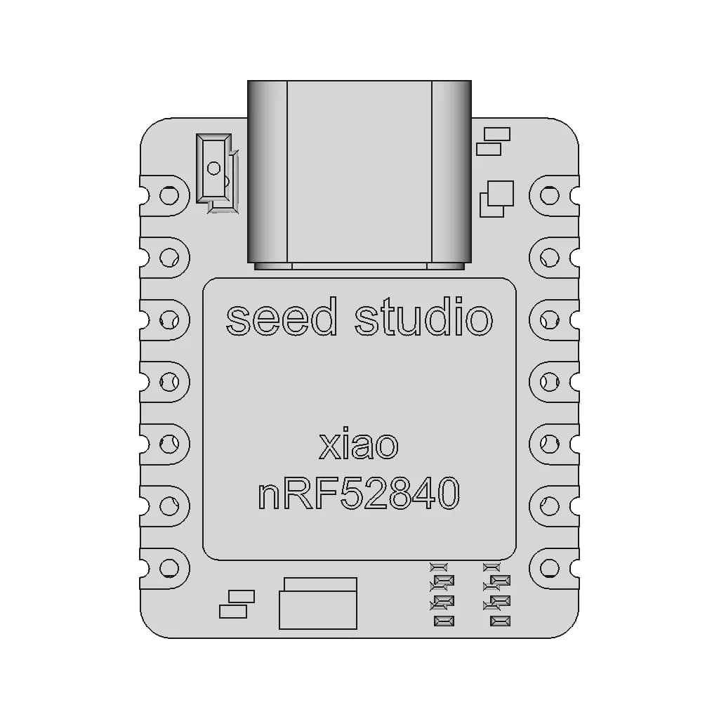 Seed Studio Xiao Nrf-52840 - Downloadable CAD Representation_0_0_degree_snapshot