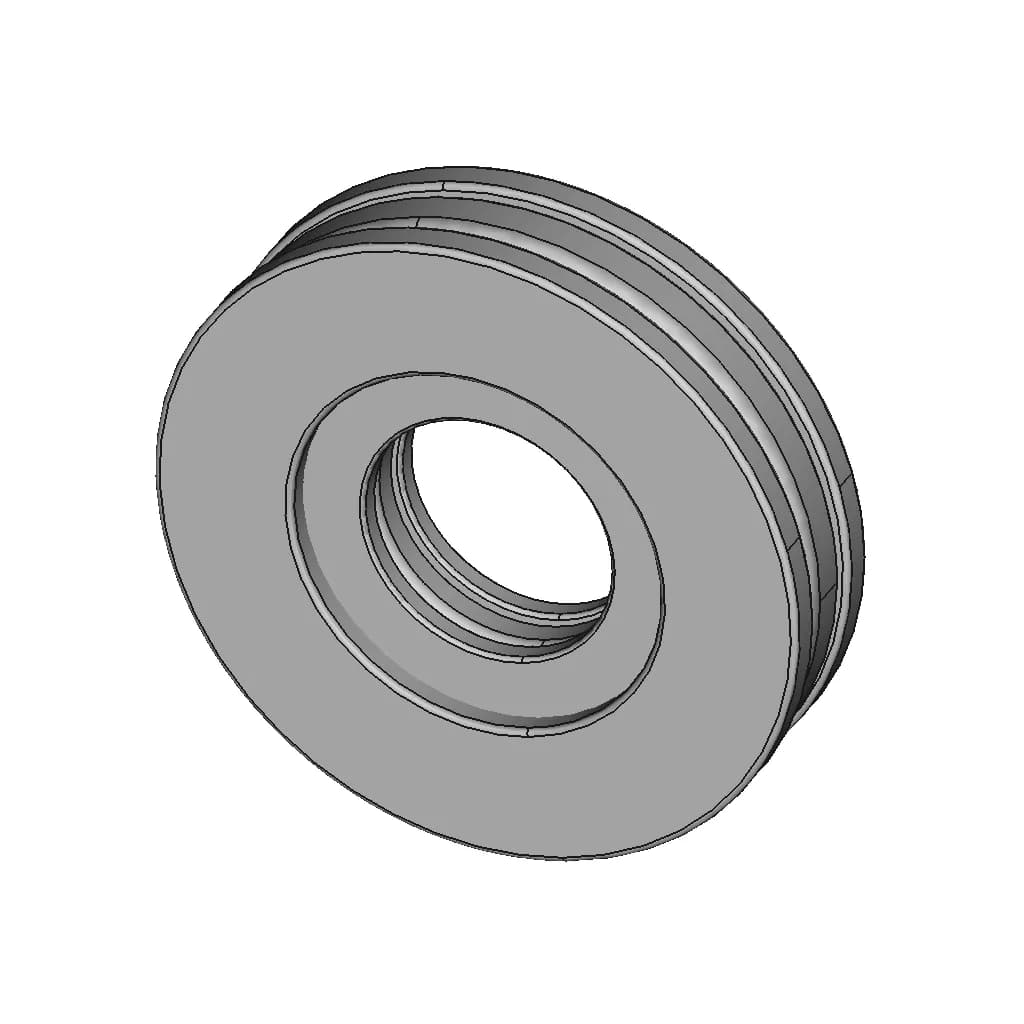 Thrust Bearing F12-21M | 3D Engineering Design File_60_30_degree_snapshot
