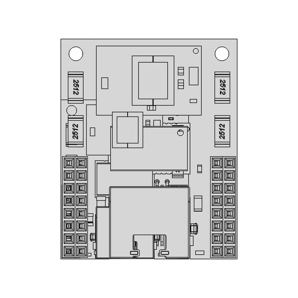 Gigabit Poe Shield | 3D Engineering Design File_0_0_degree_snapshot