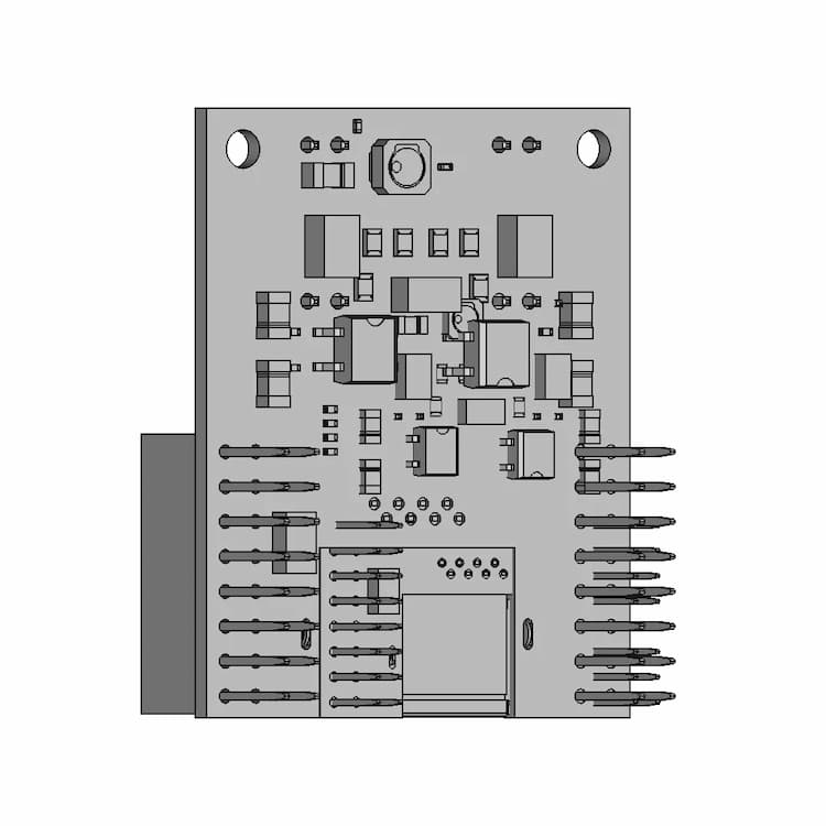 Gigabit Poe Shield | 3D Engineering Design File