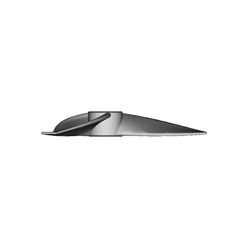 Right Hand Threaded Propeller( 3 Blades ) | 3D Engineering Design File_90_0_degree_snapshot