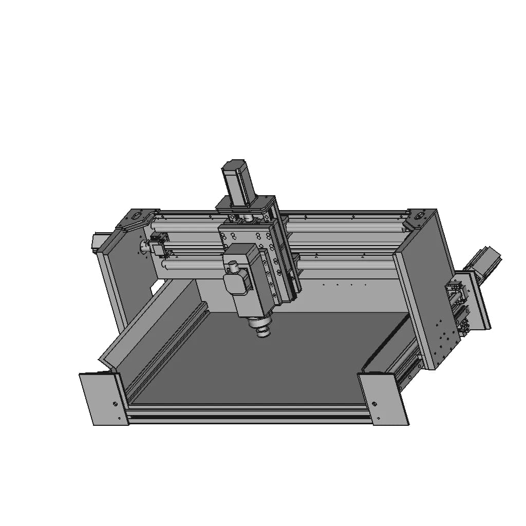 3 Axis Cnc Machine | High-Quality CAD Model_60_30_degree_snapshot