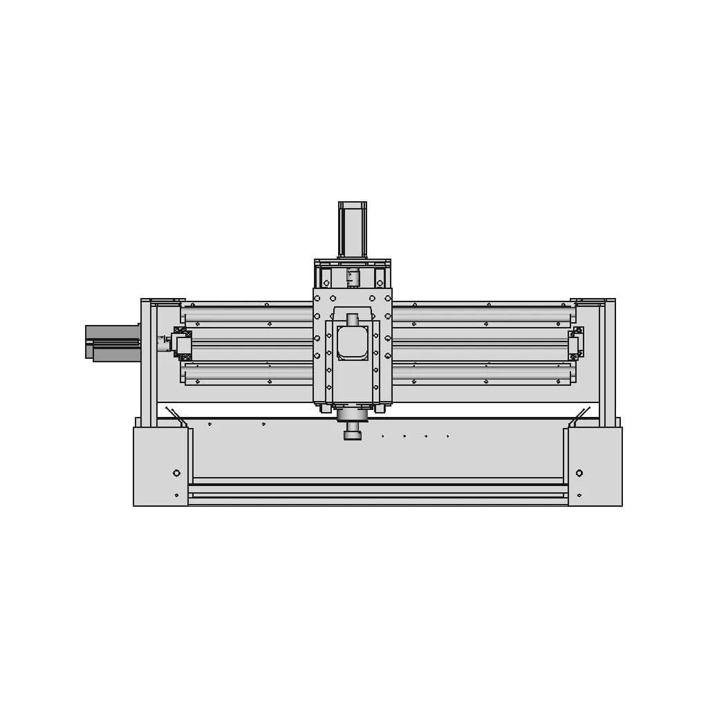 3 Axis Cnc Machine | High-Quality CAD Model_90_0_degree_snapshot